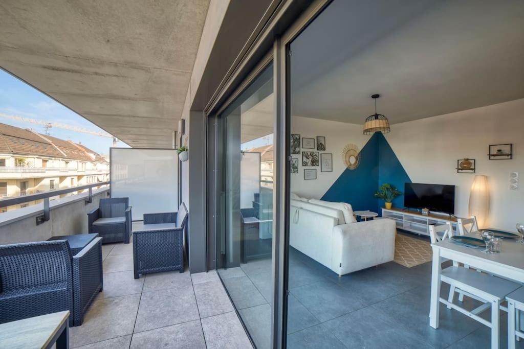 Modern'Blue - Gare Annemasse A 3Min-Geneve Acces Direct Apartman Kültér fotó