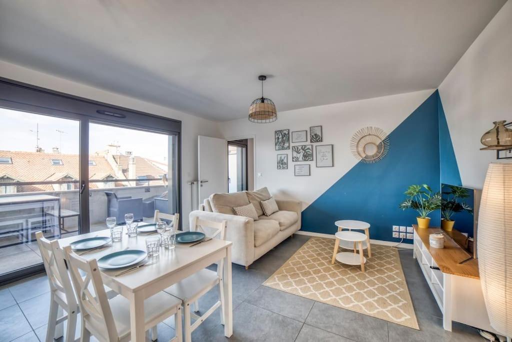 Modern'Blue - Gare Annemasse A 3Min-Geneve Acces Direct Apartman Kültér fotó